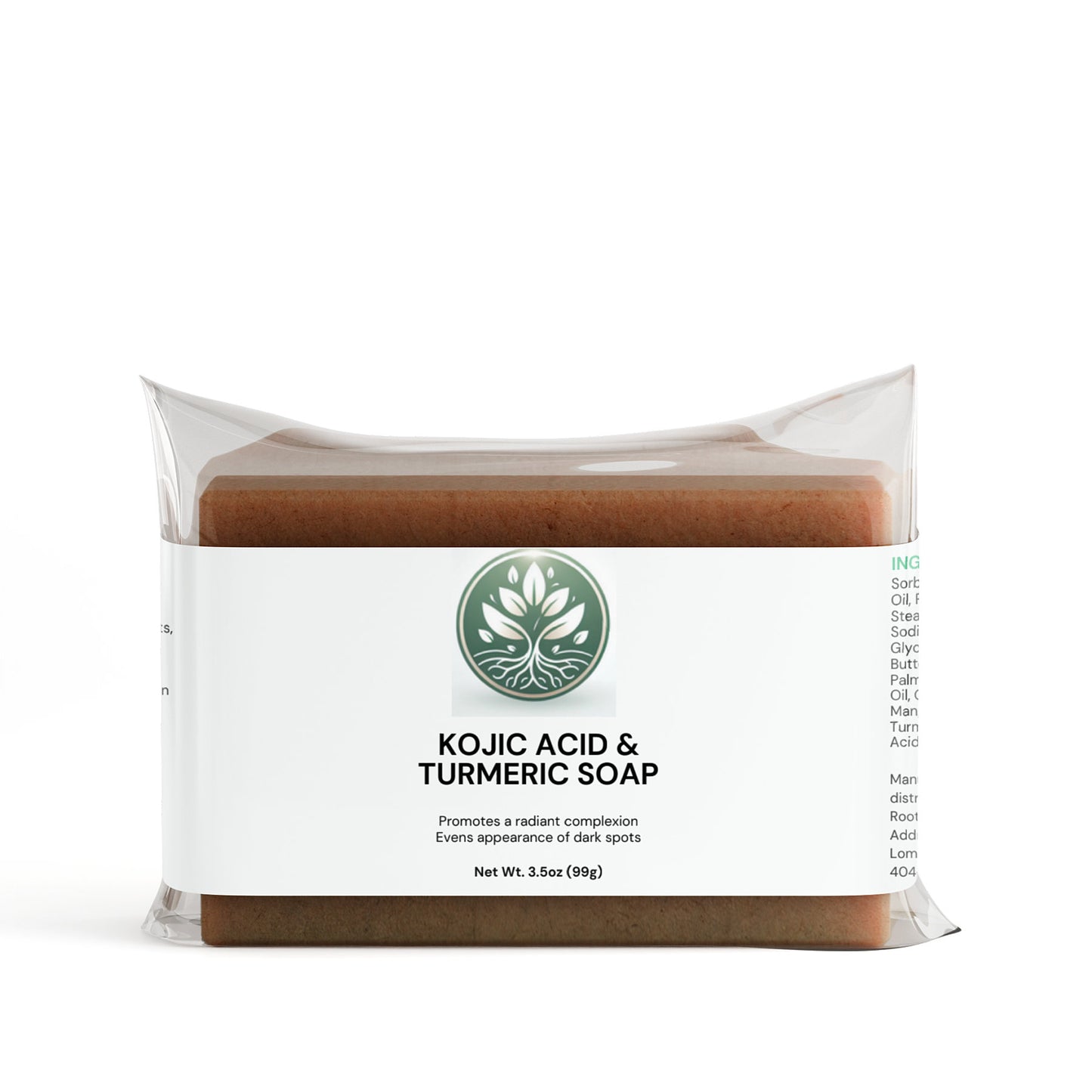 Kojic Acid & Turmeric Soap - Roots Radiant