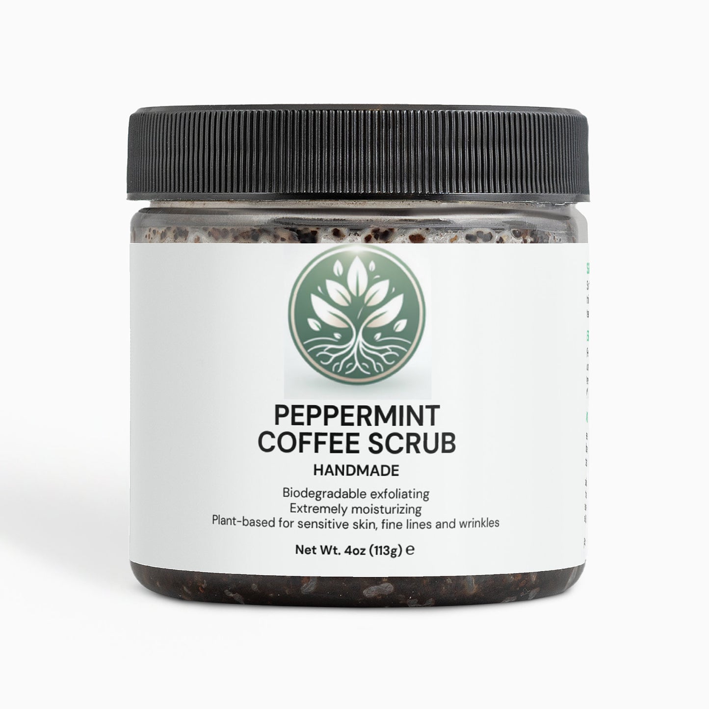 Peppermint Coffee Scrub - Roots Radiant